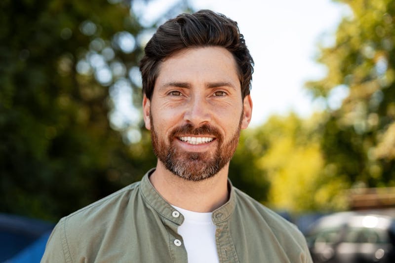 man smiling