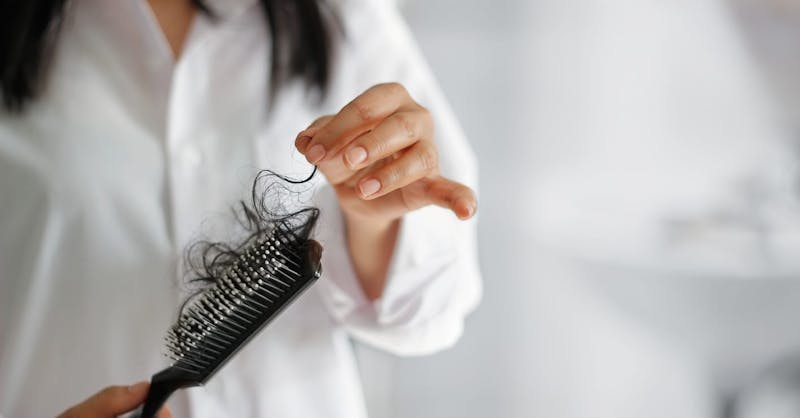 hair in a brush