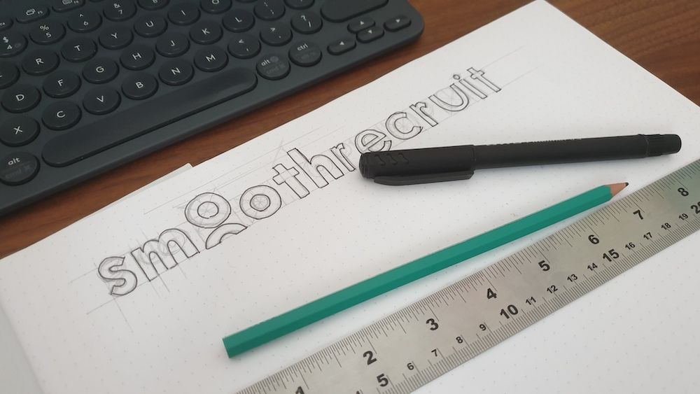 Sketching logo for Smooth Recruit
