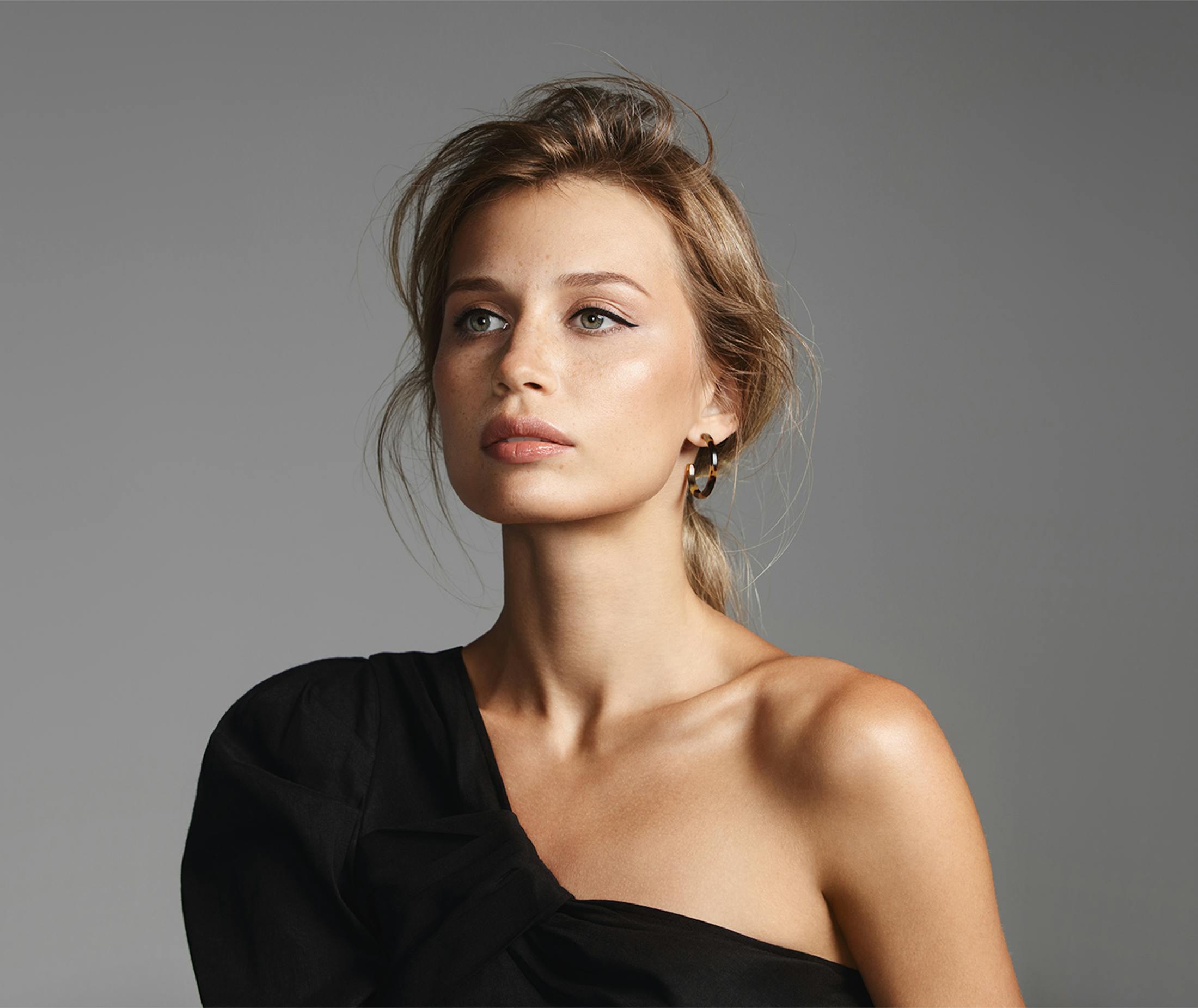 Woman looking off into the distance
