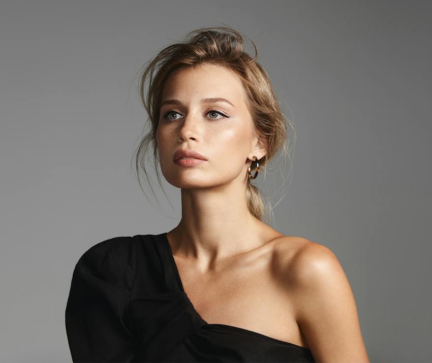 Woman looking off into the distance