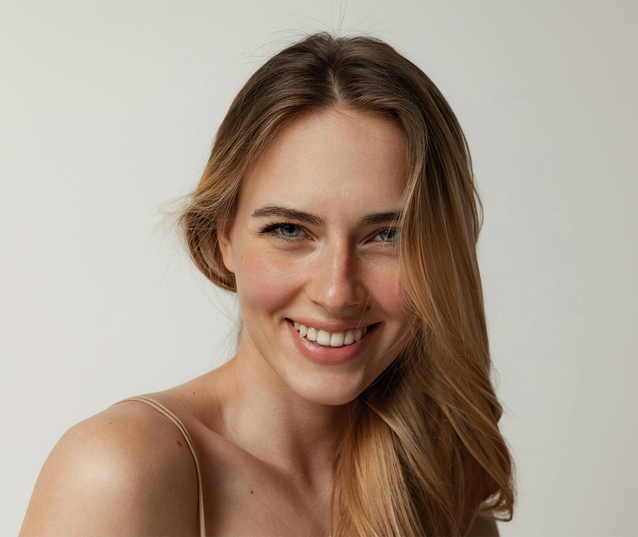 Woman smiling