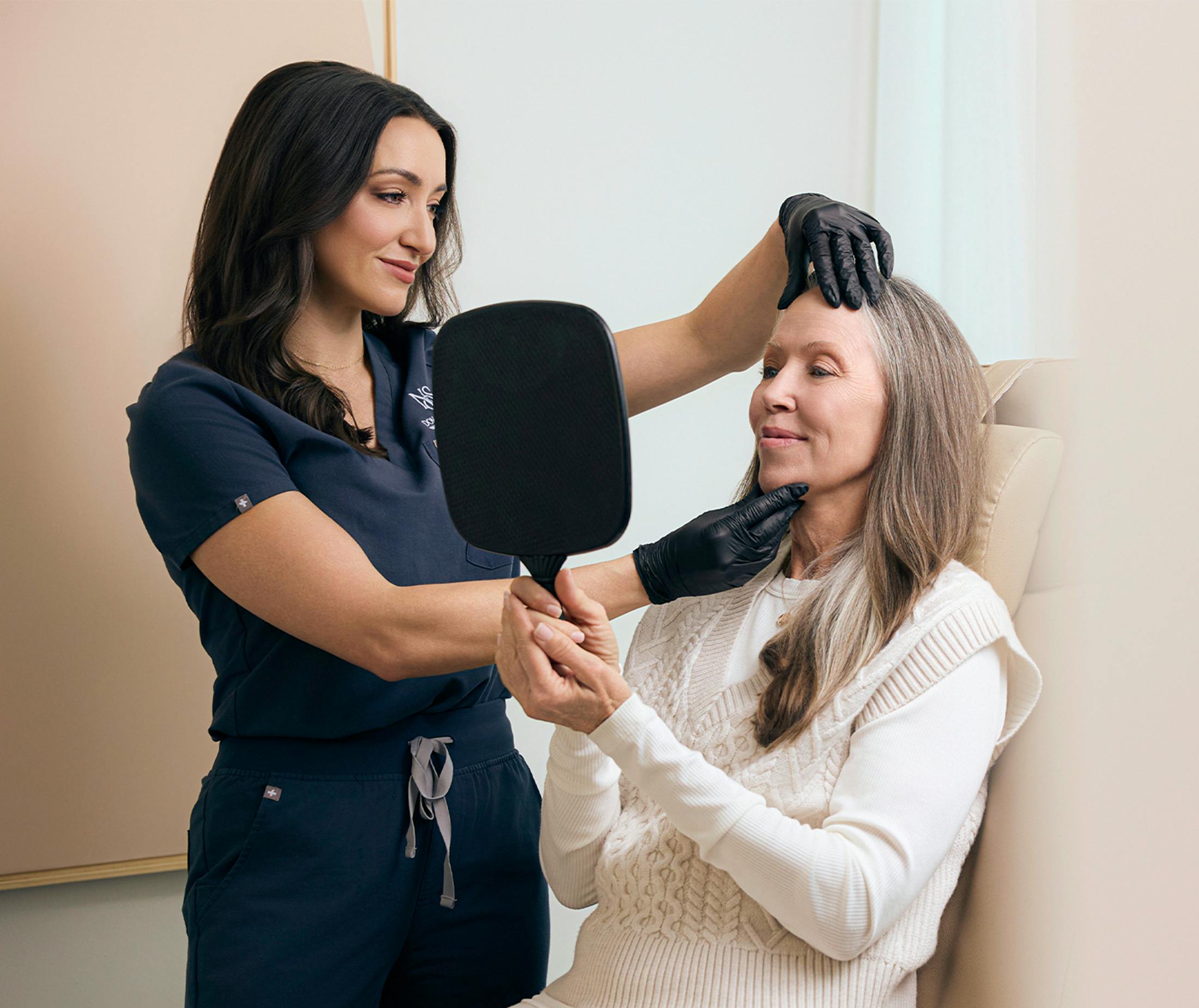 Doctor helping a patient