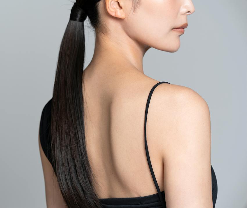 A woman's back