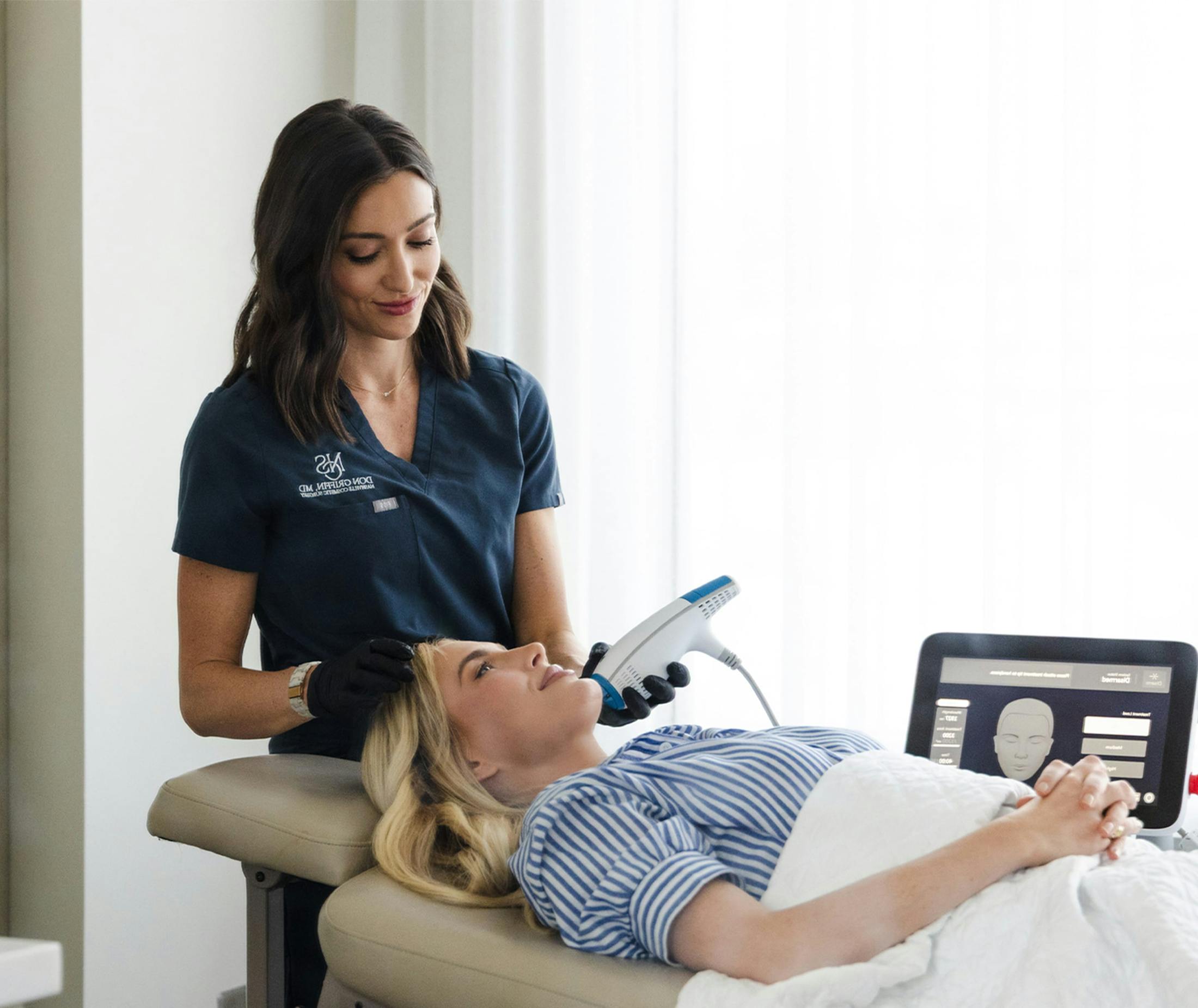 Woman gettting a treatment