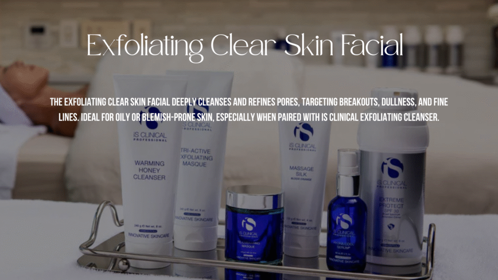 skin facial infographic