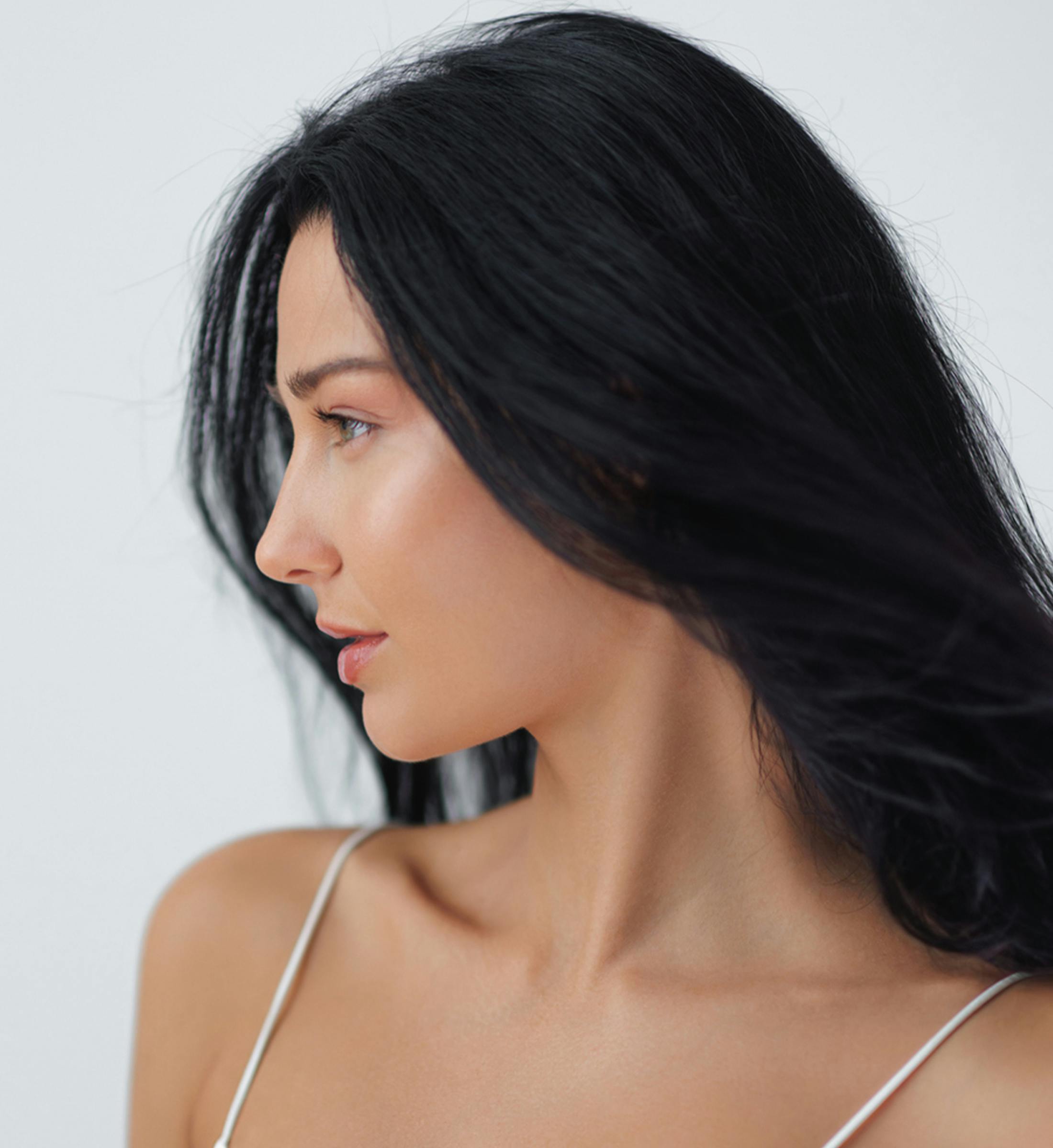 women's side profile