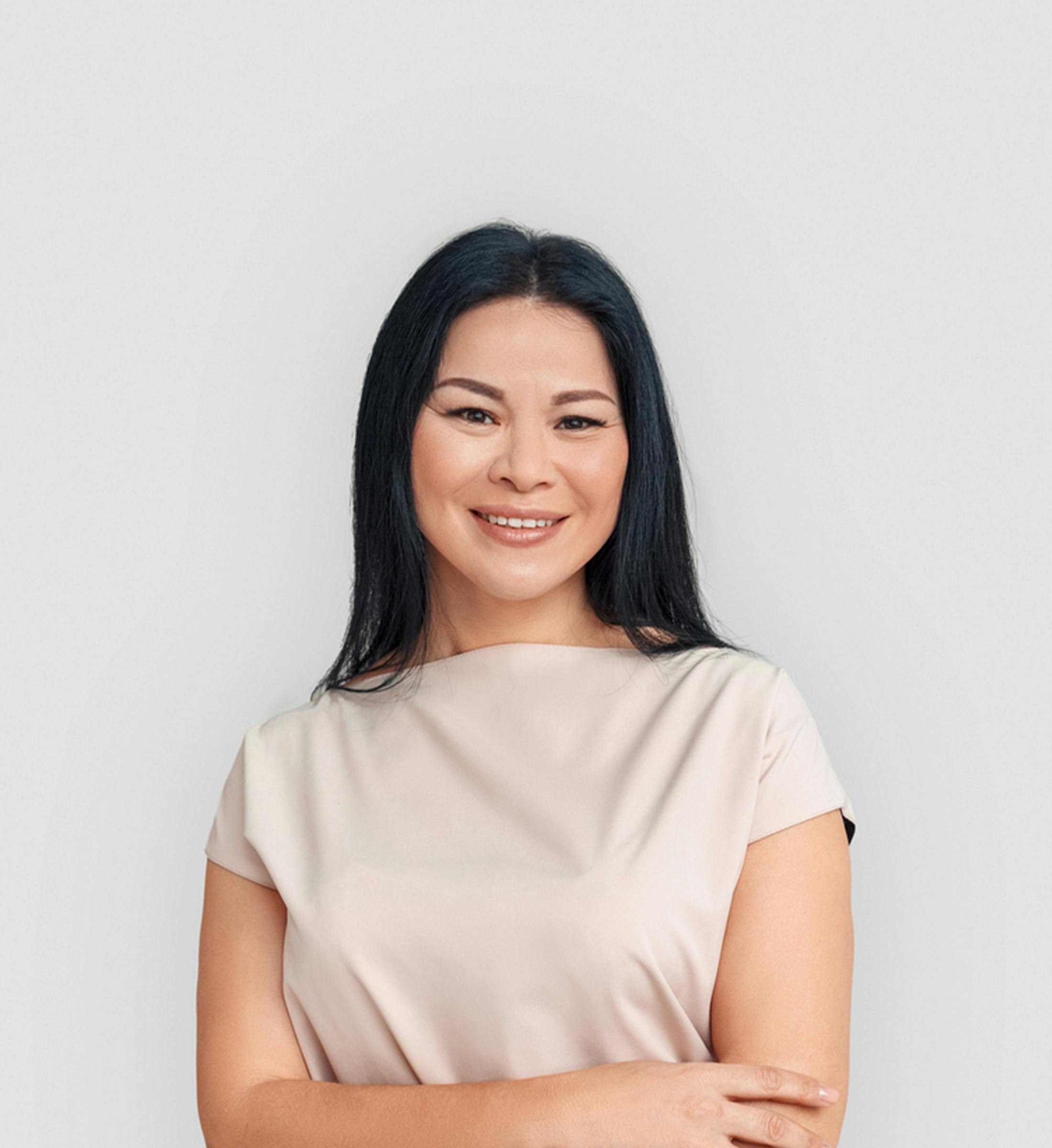 women smiling
