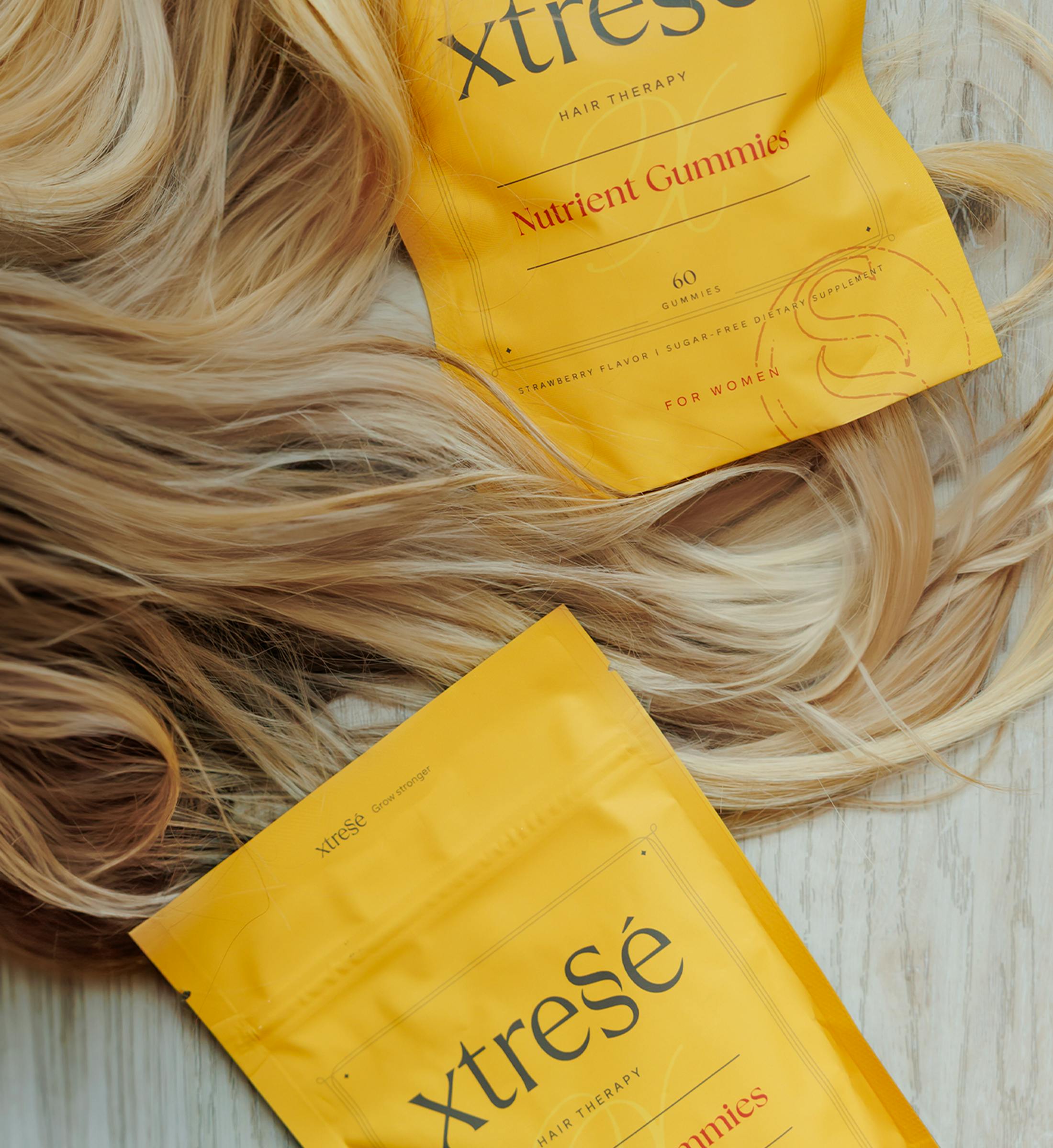 women's hair with products