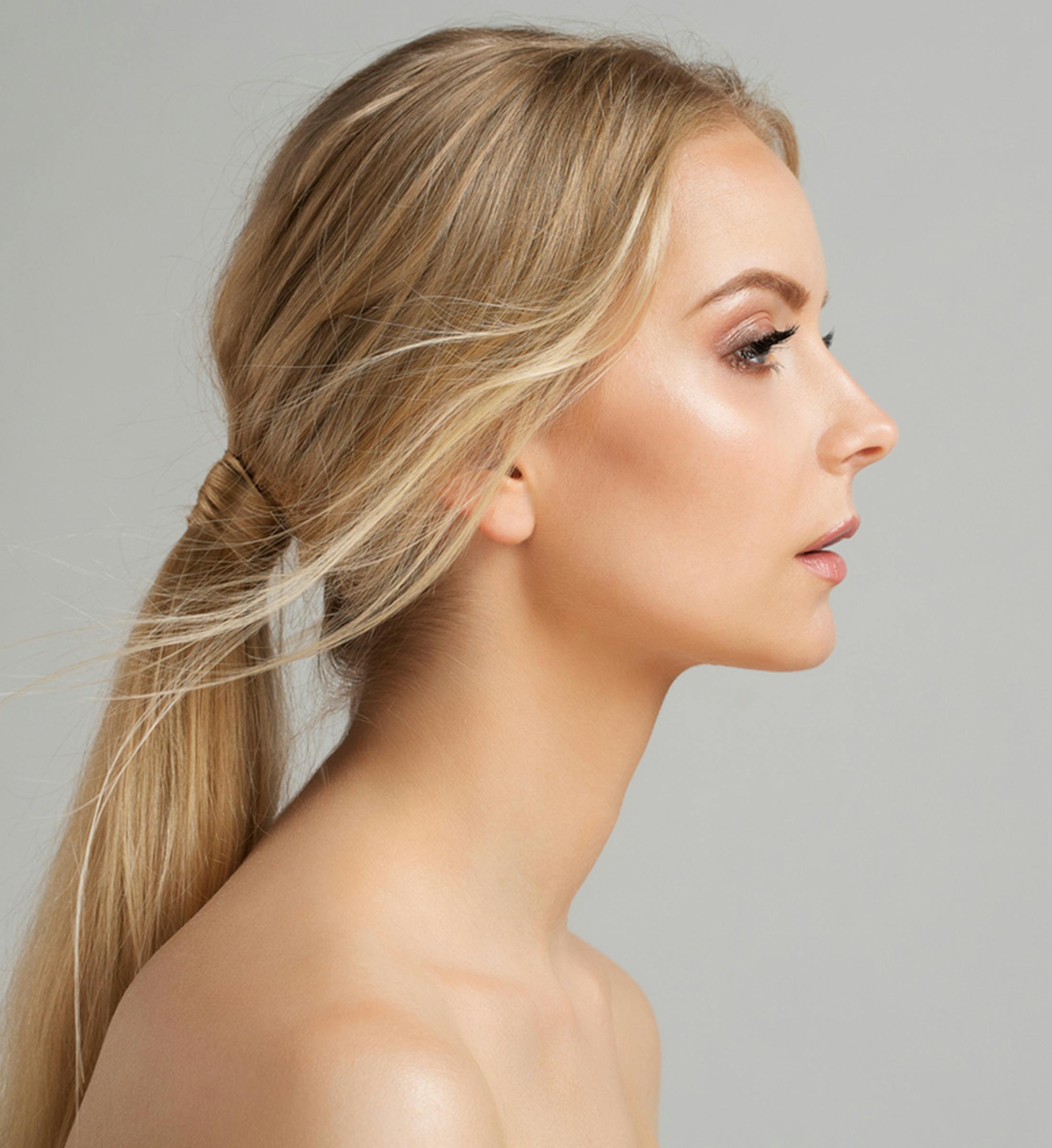 womans side profile