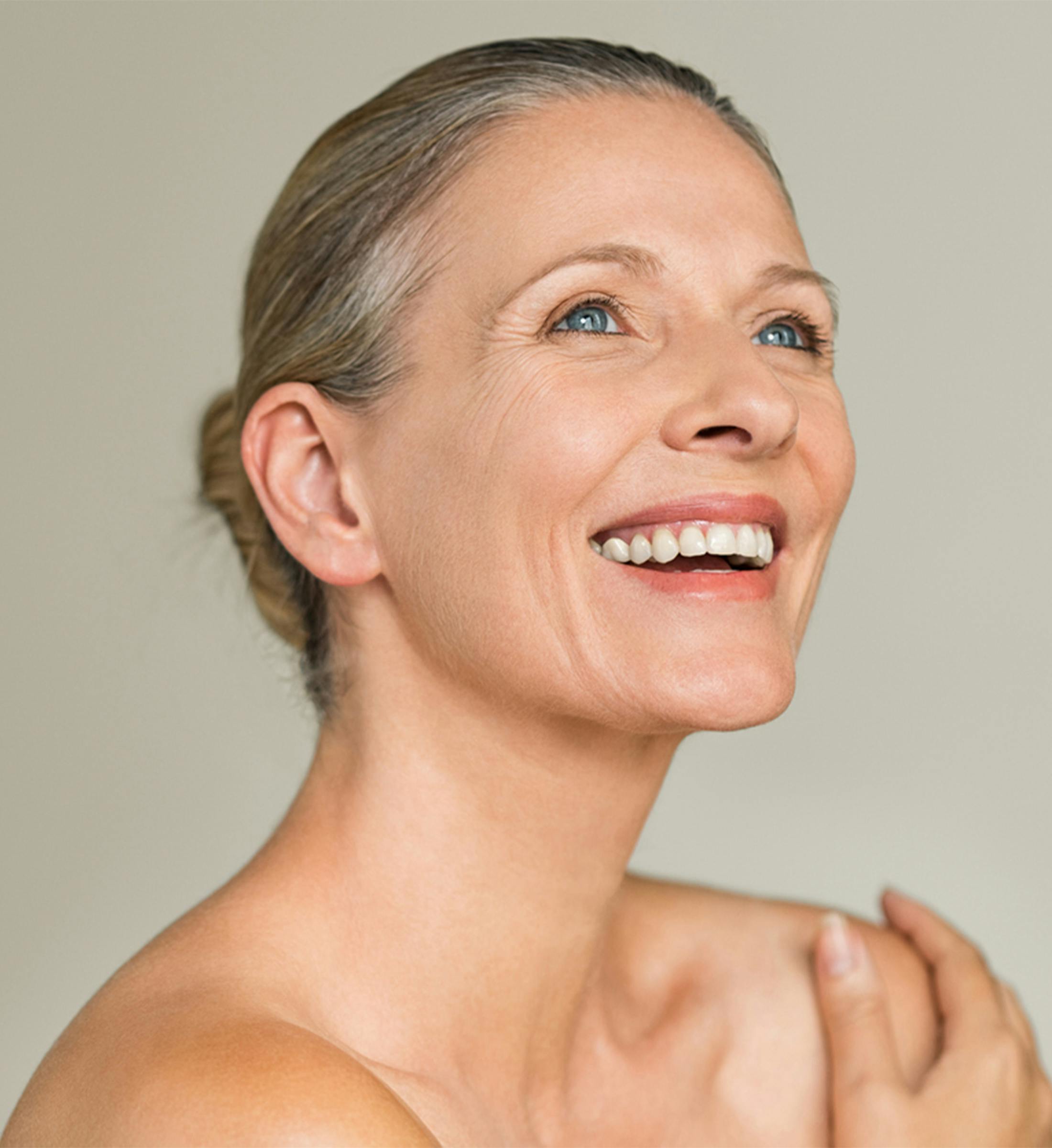 Woman smiling