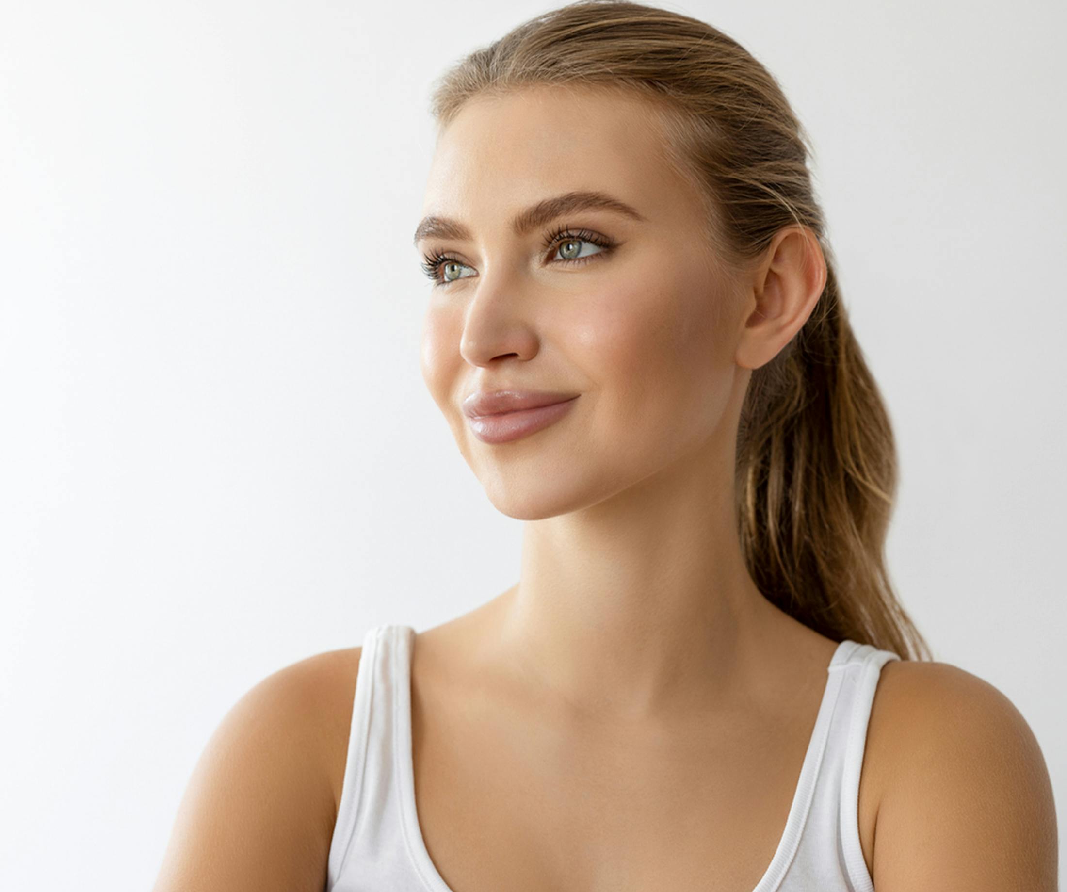Woman smiling