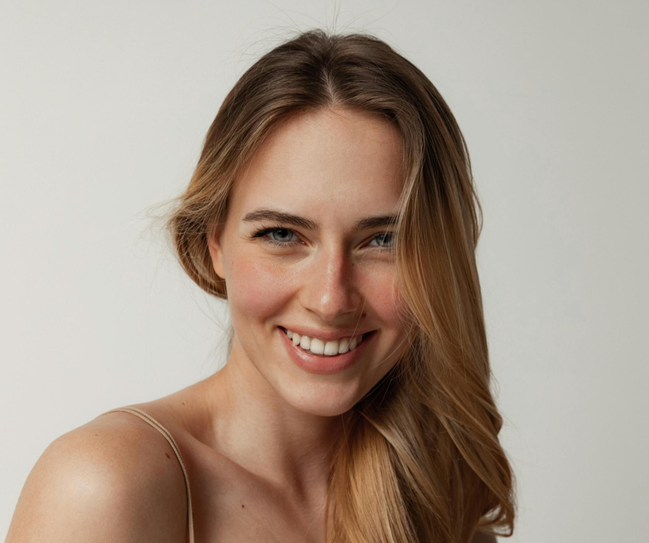 Woman smiling