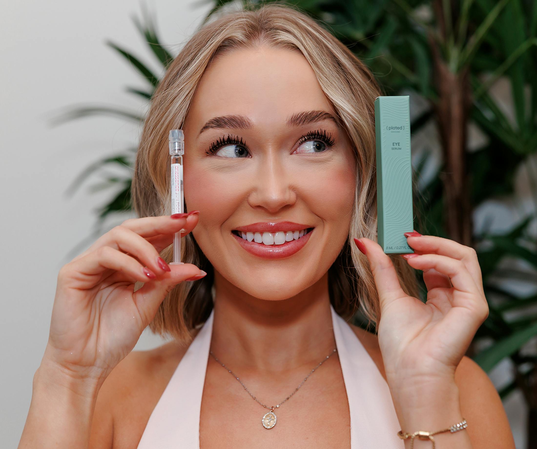 Woman smiling