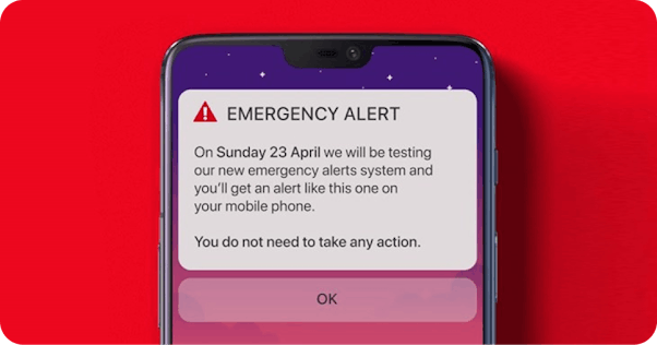 Emergency alert notification