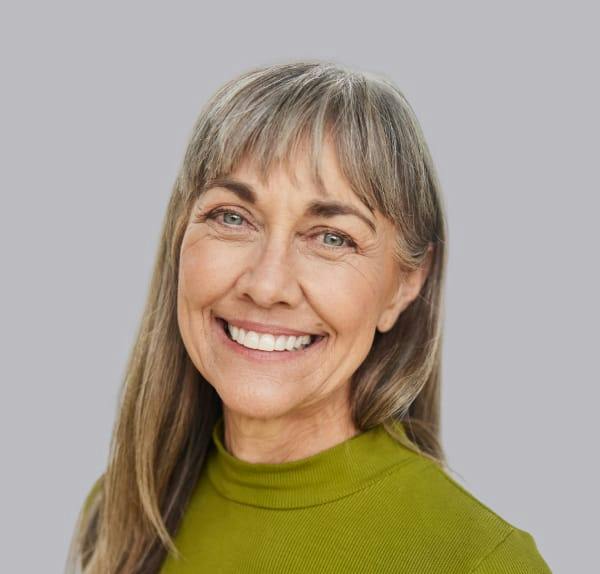 Woman smiling