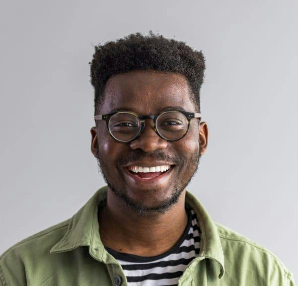 man smiling