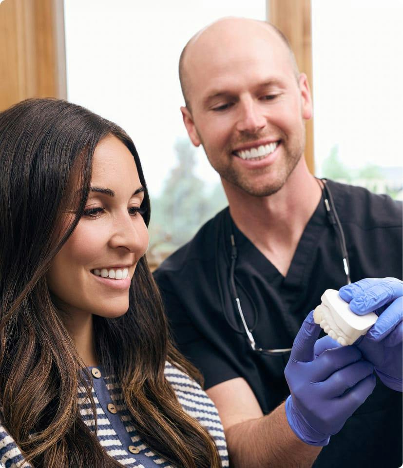 Dr. Taylor Anderson with patient