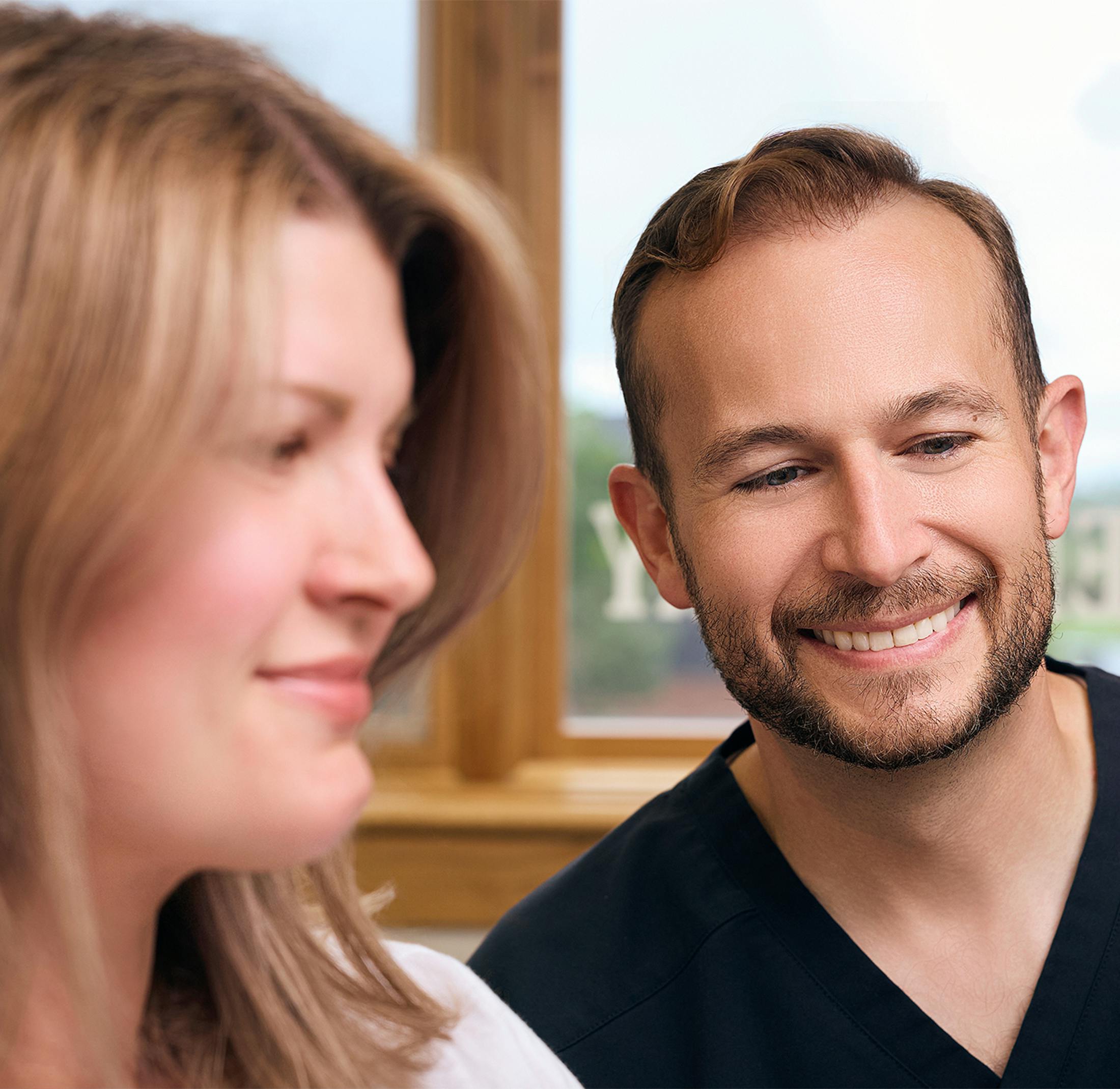 man smiling