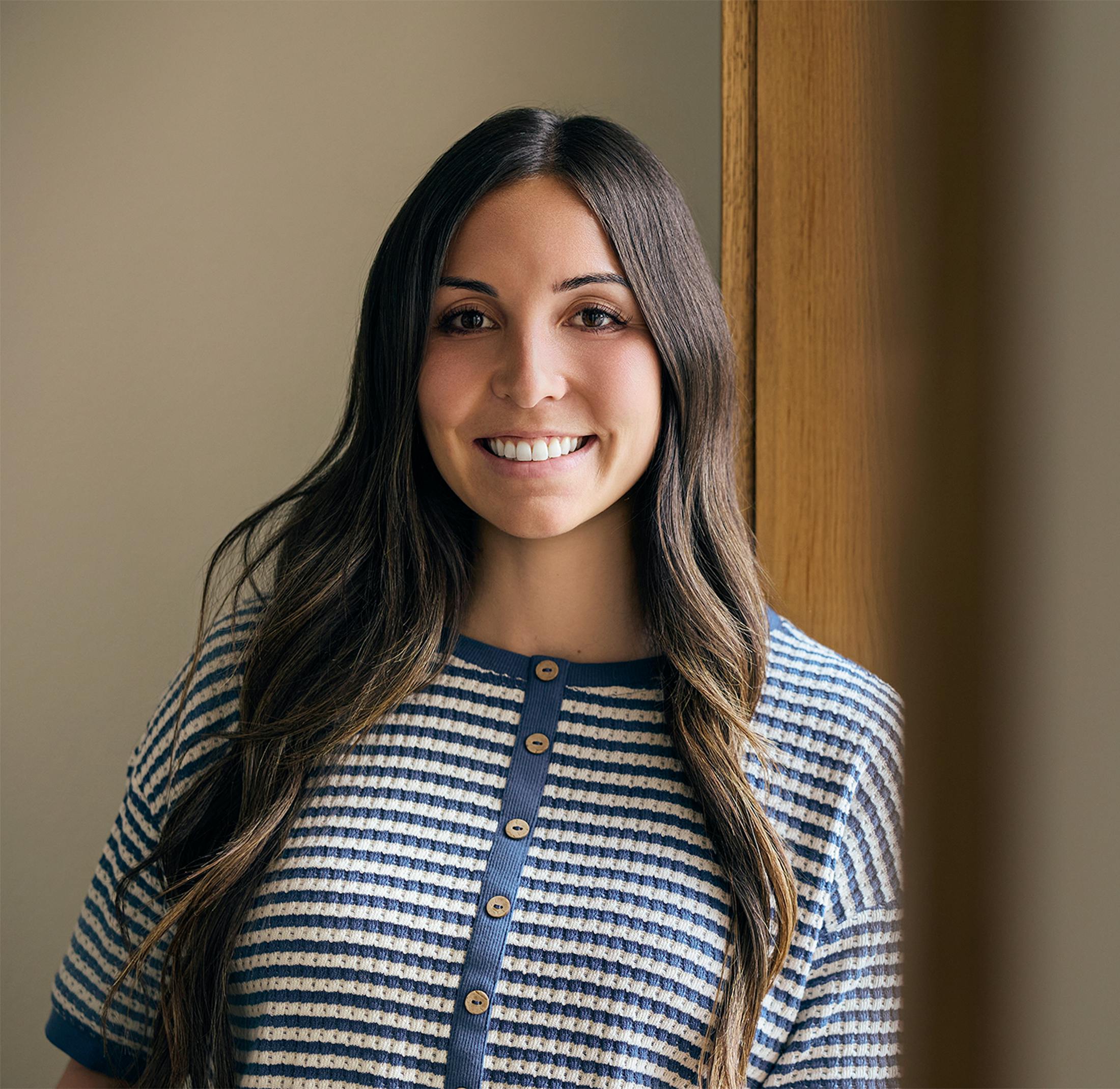 Woman smiling