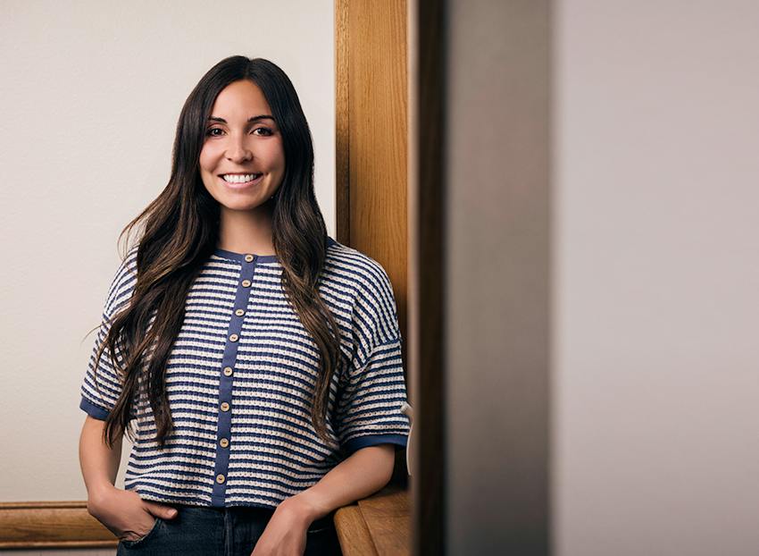 woman smiling