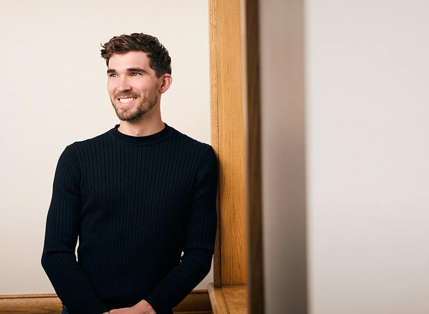 A man smiling
