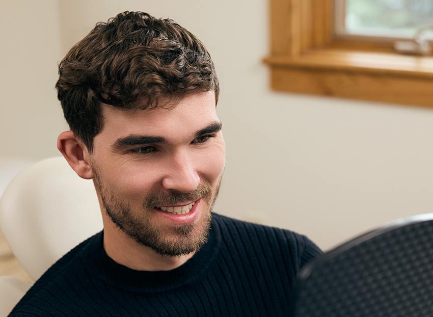 man smiling