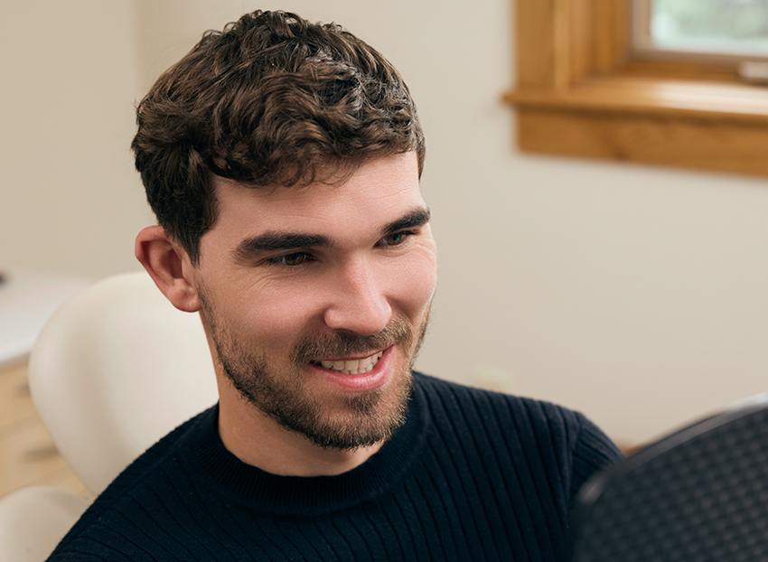 man smiling