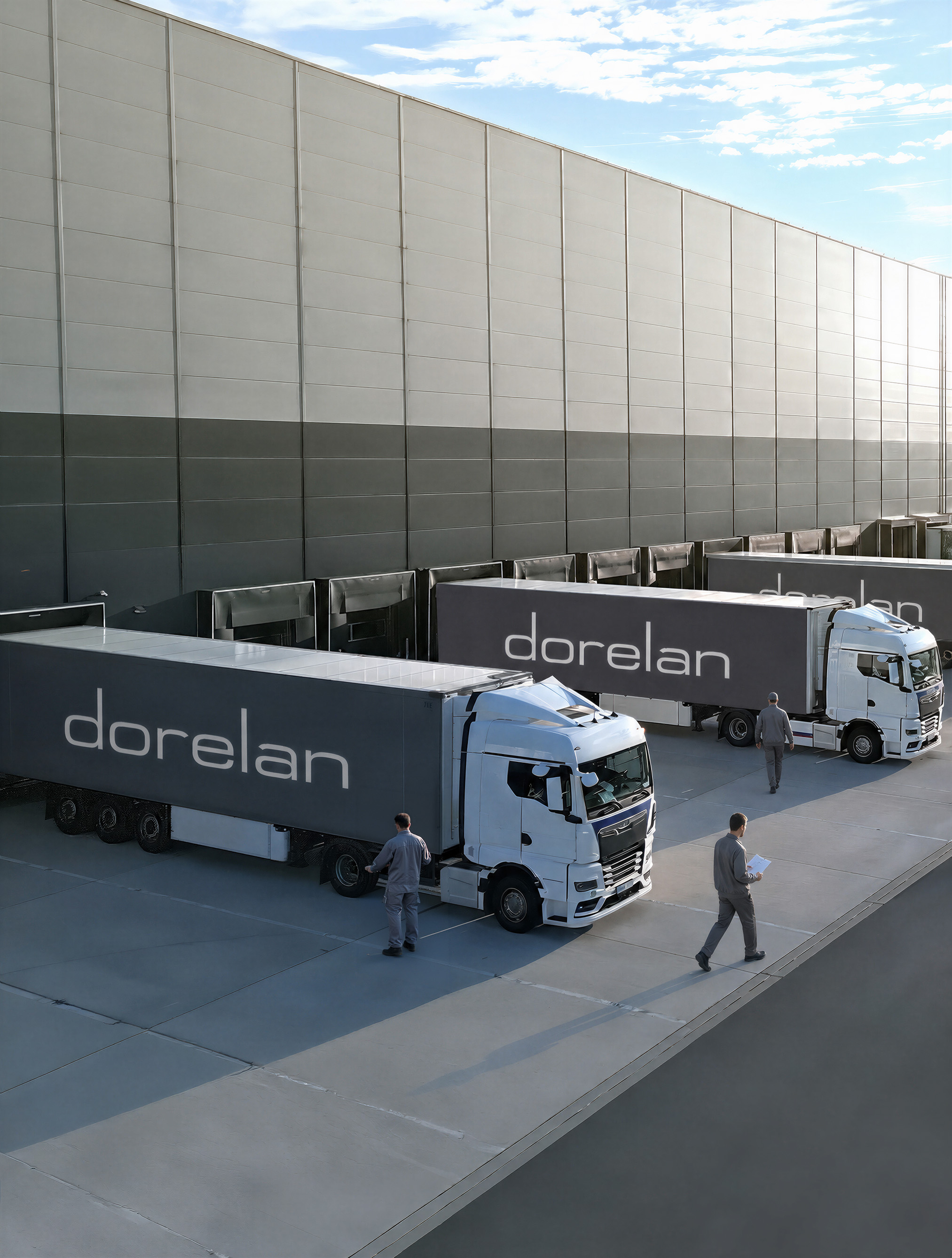 Dorelan lorry for product delivery