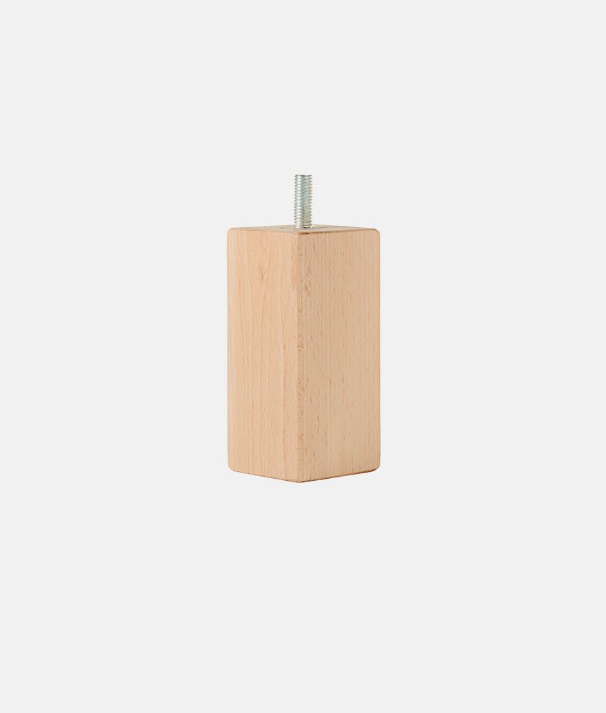 Square wooden foot