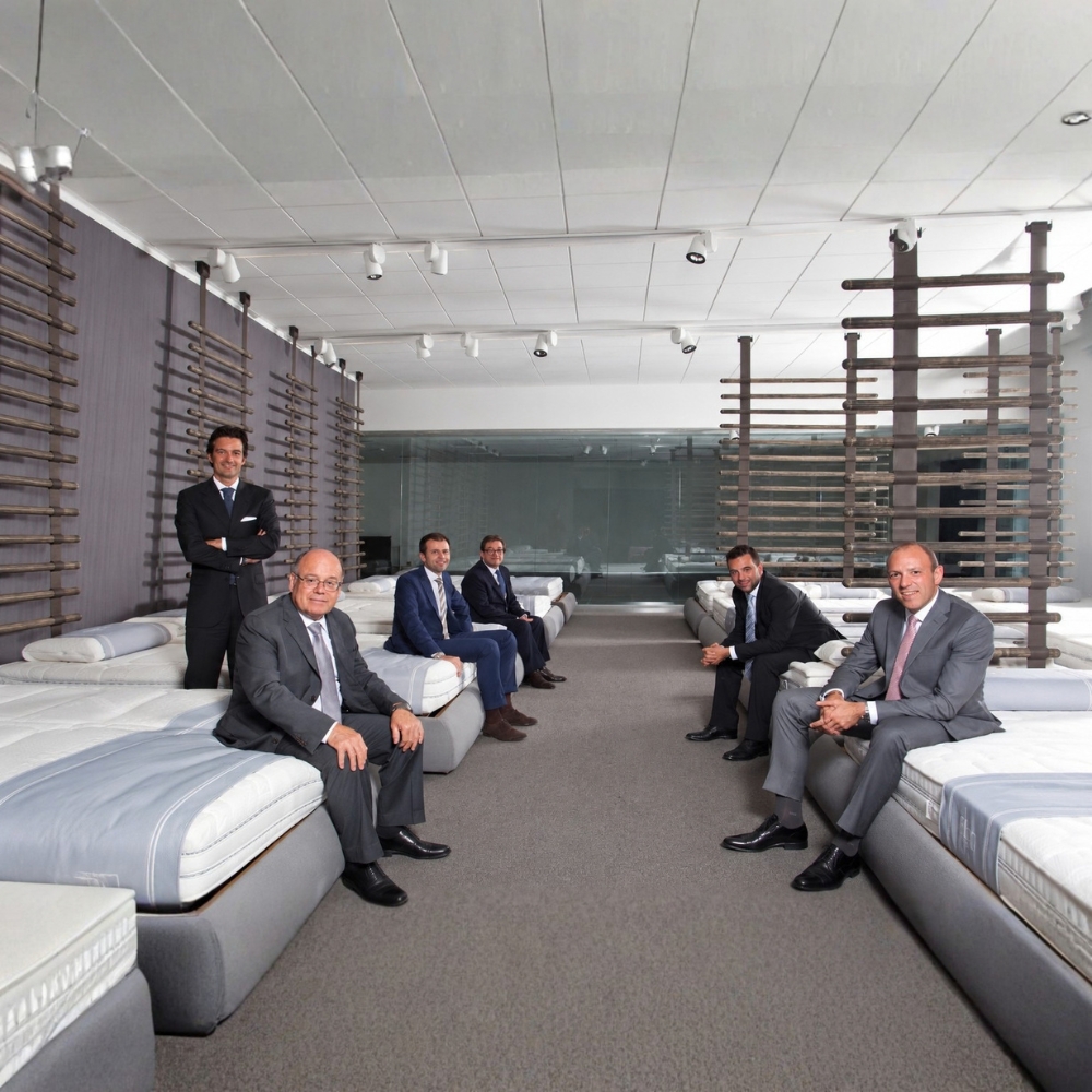 Diano Tura and Pietro Paolo Bergamaschi with their children