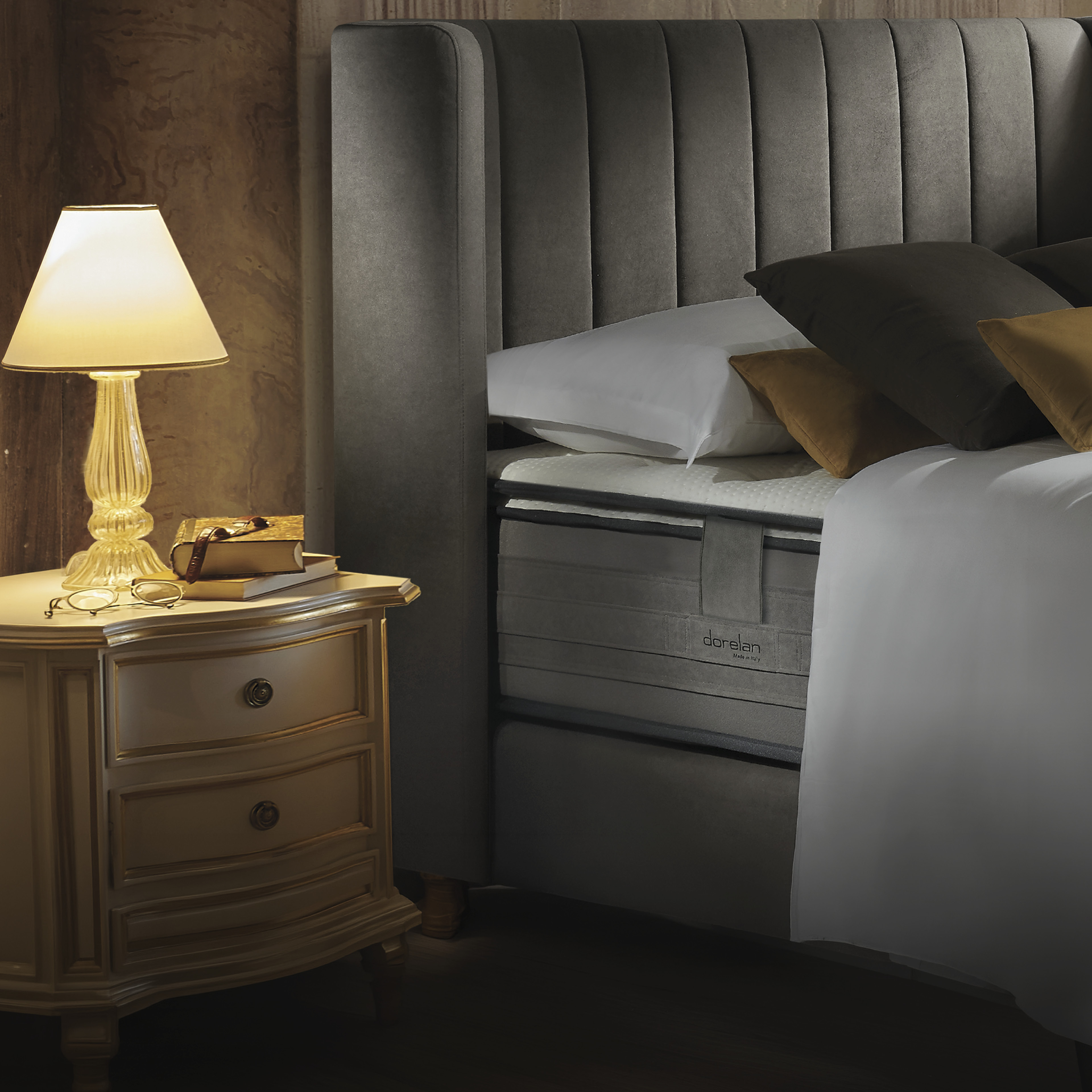 Dorelan Hydran mattress in a hotel room
