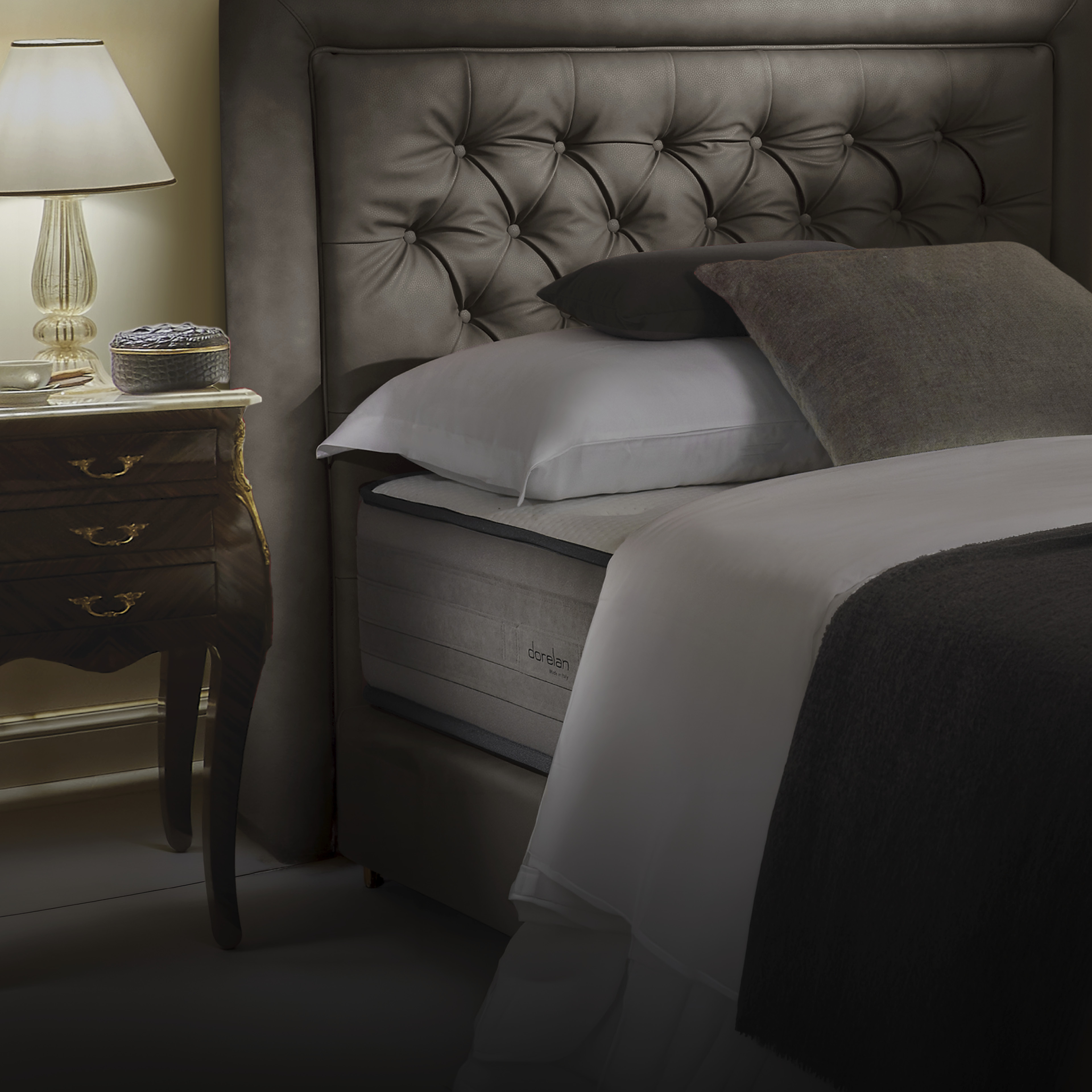 Dorelan Millenaire mattress in a hotel room