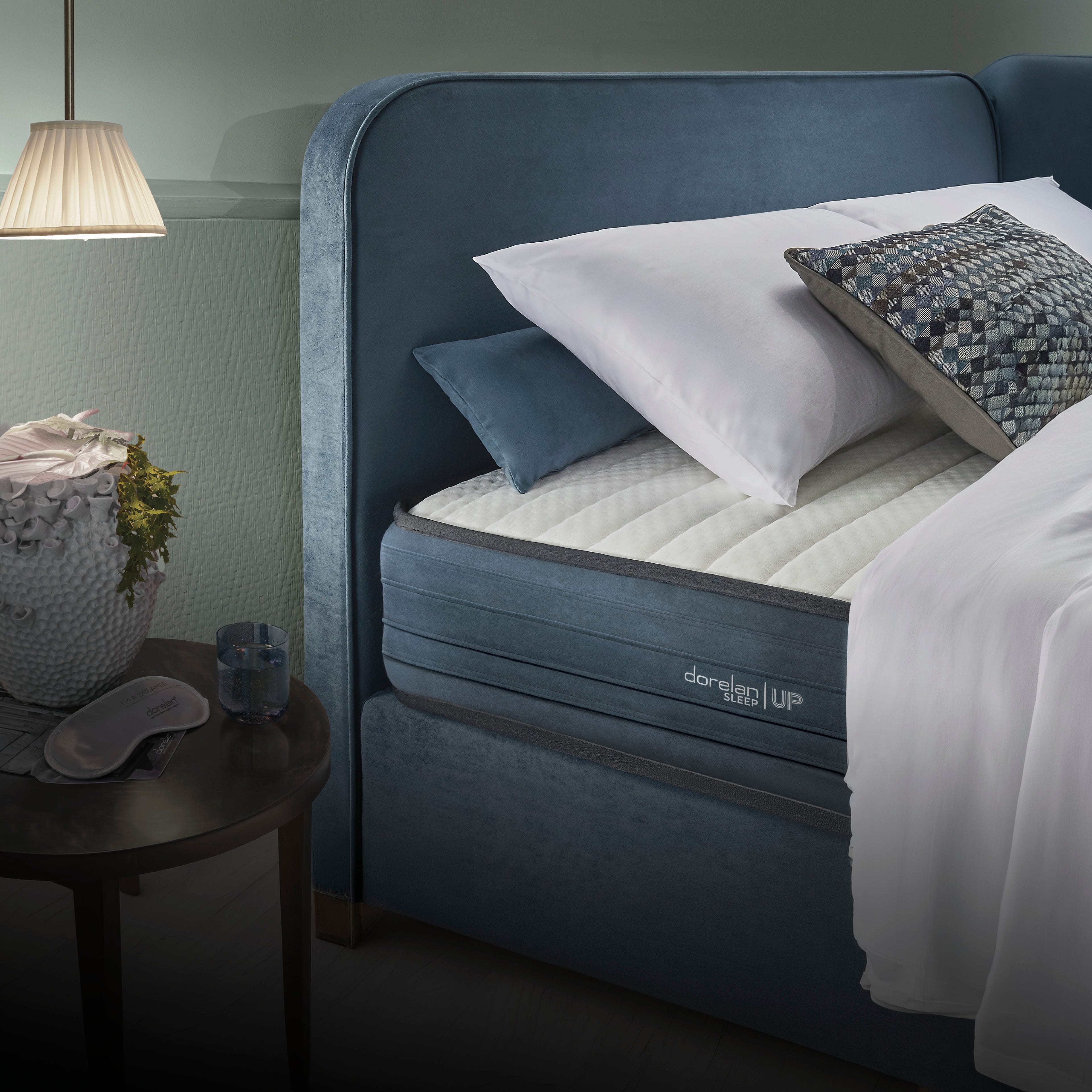 Dorelan Iris mattress in a hotel room