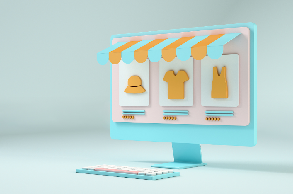 illustration of a virtual storefront