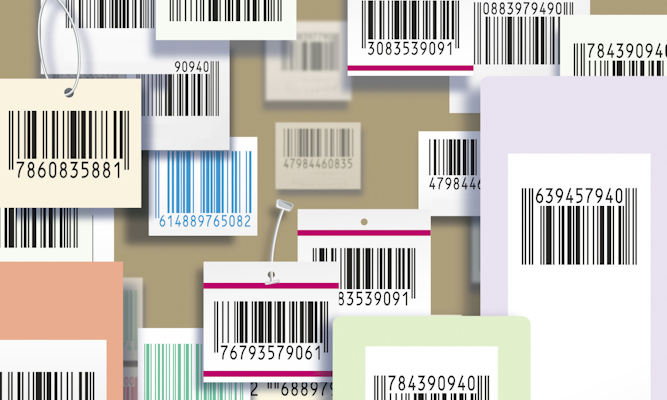 Multitude de codes-barres