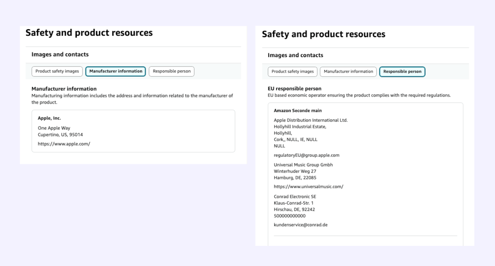 Safety and product ressources