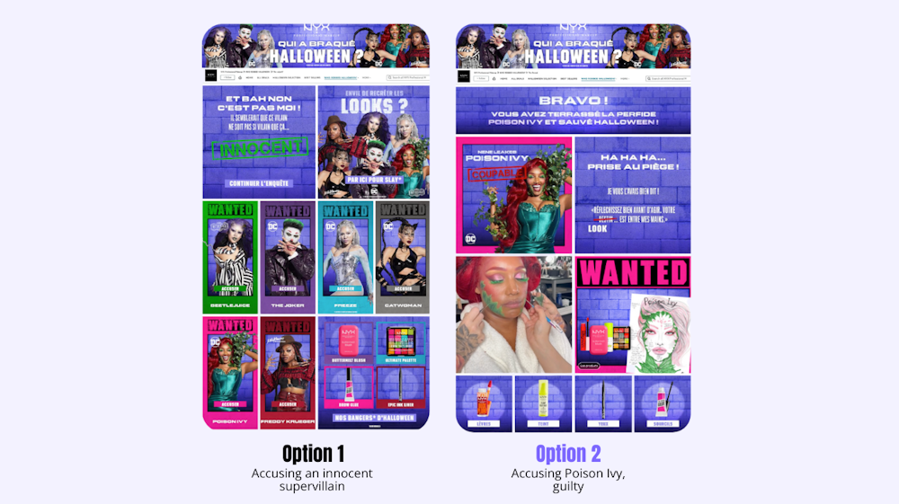 NYX - Event pages