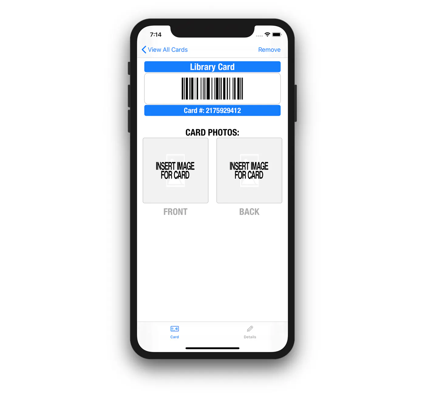Barcode Card Scanner