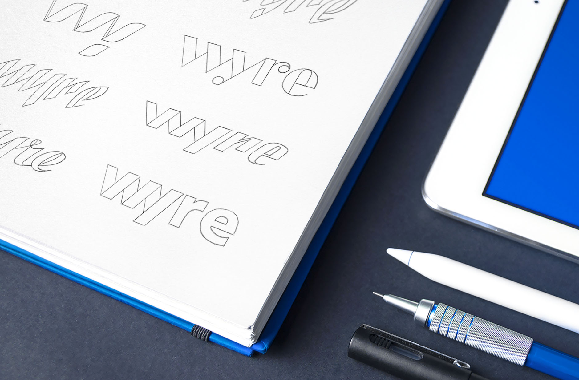 Wyre logo sketches