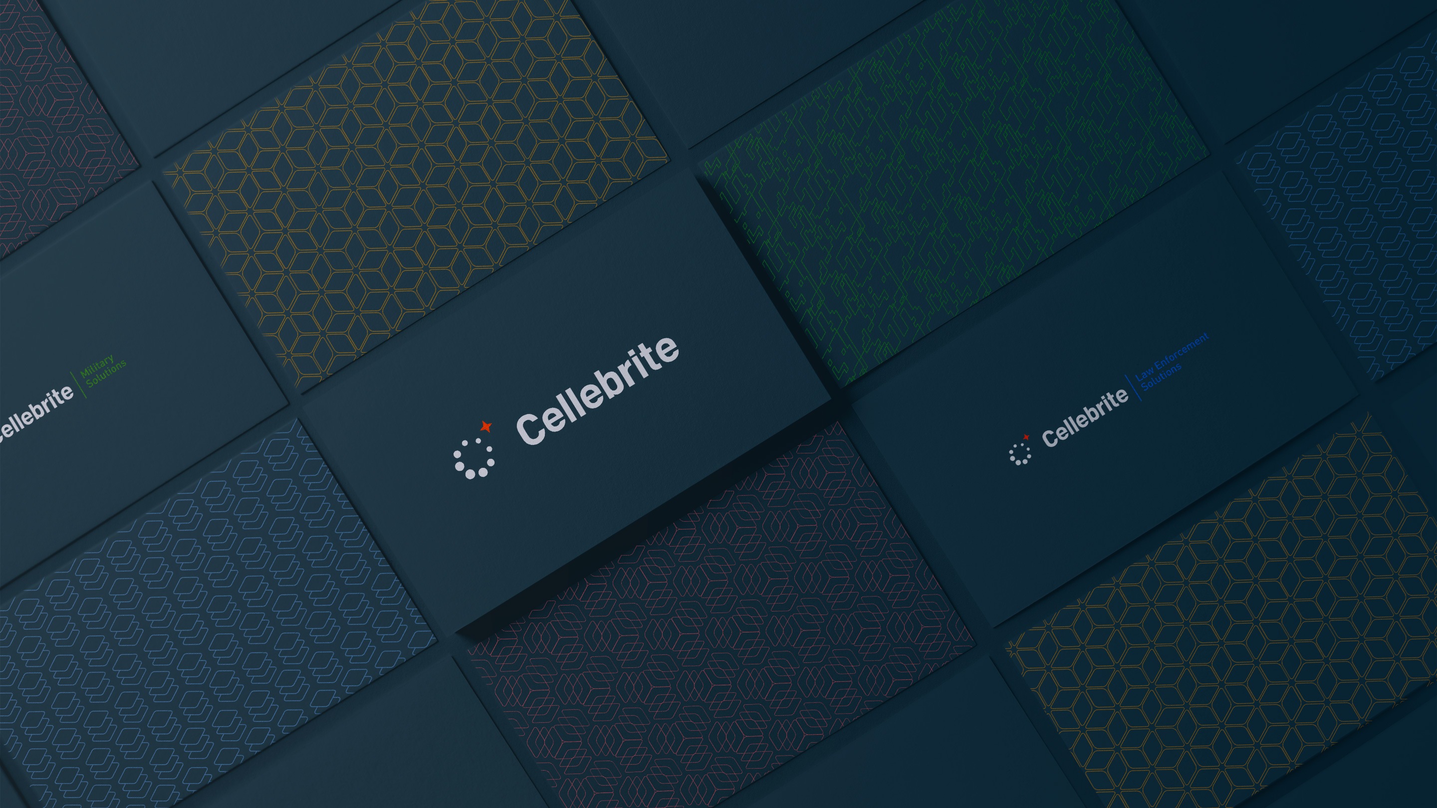 cellebrite logo family and solutions patterns