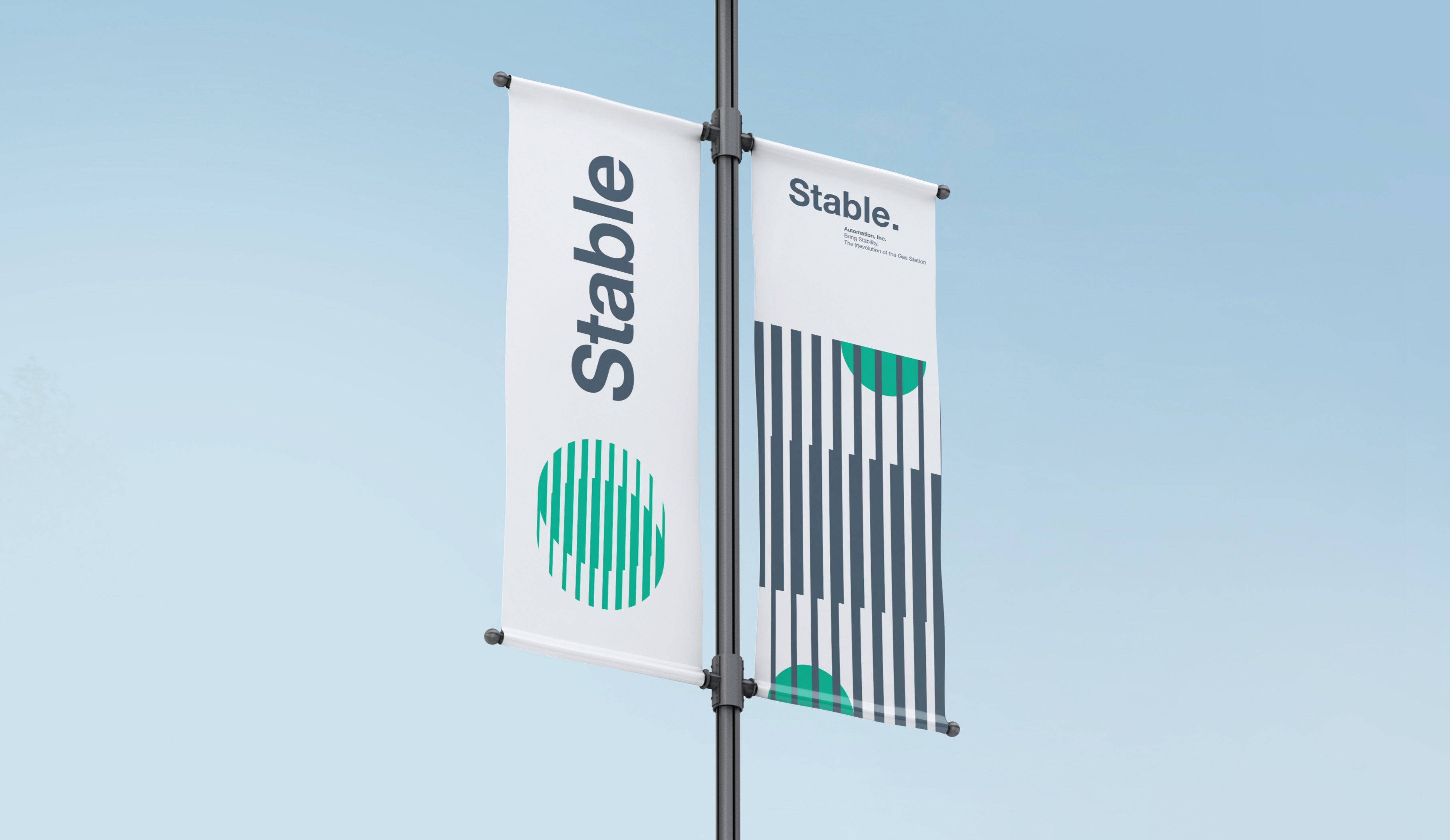 Stable vertical flag