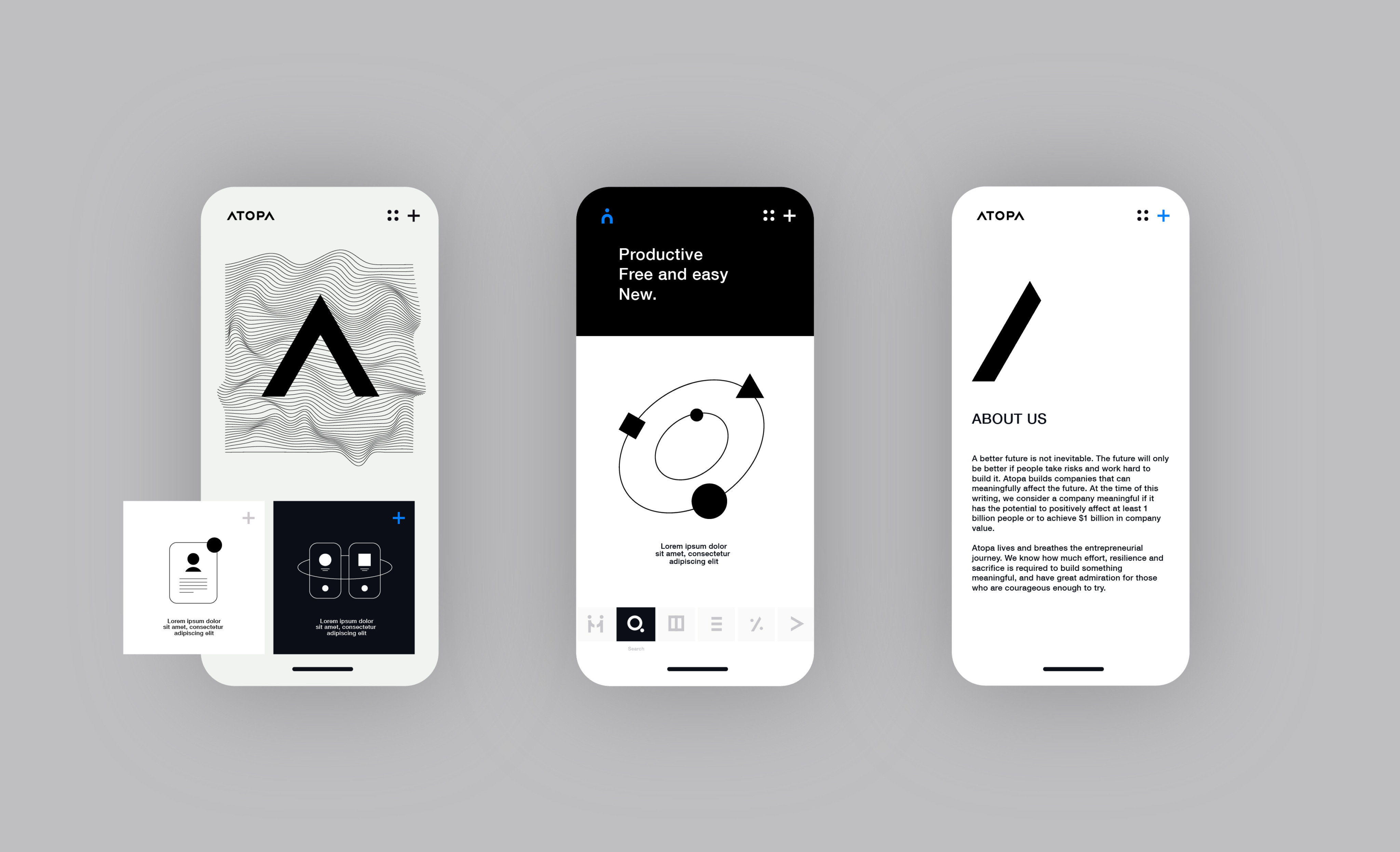 Atopa Application concept