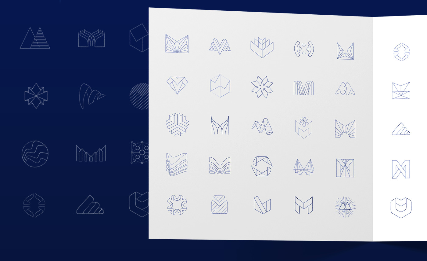 mithril x logo sketches