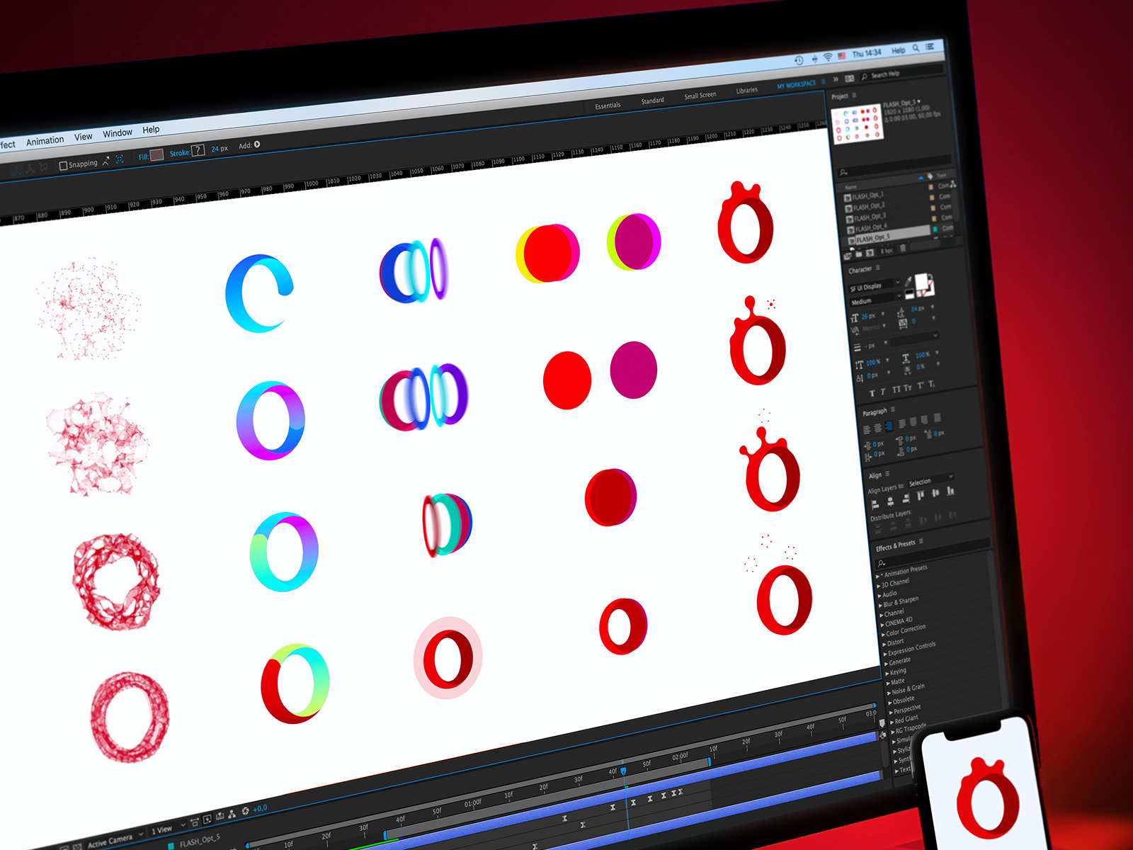 designing opera motion identity