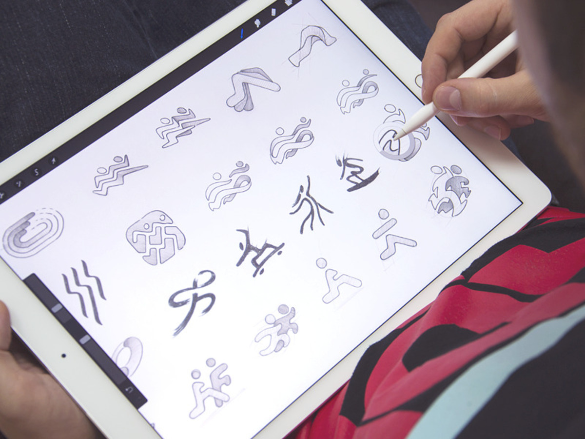 fitsy app logo sketches