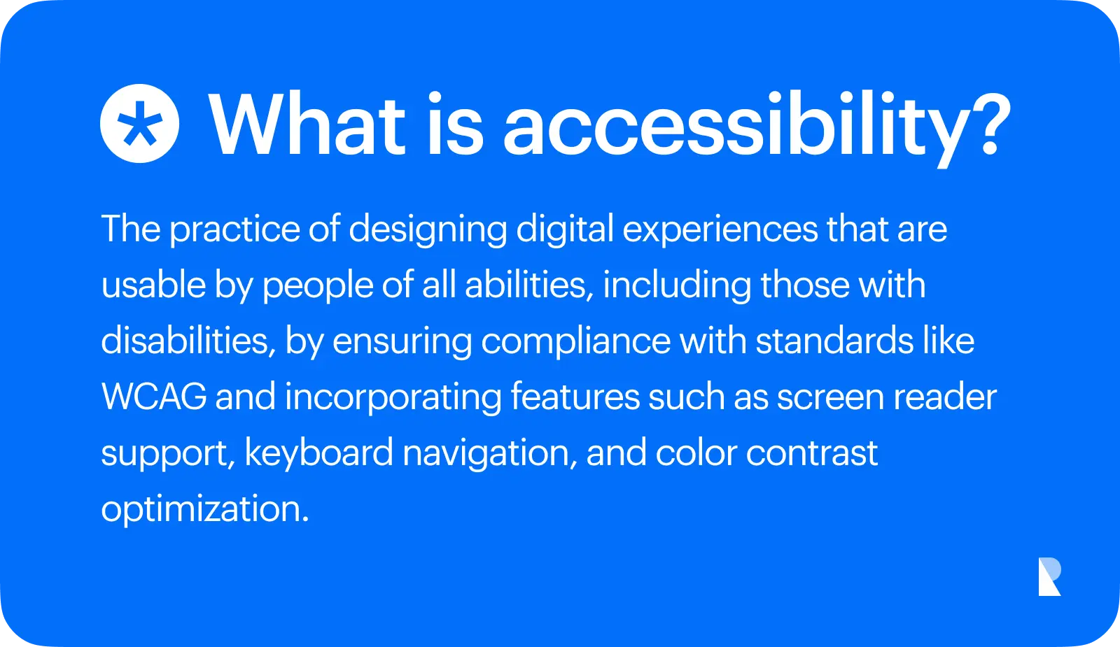 What is accessibiity?