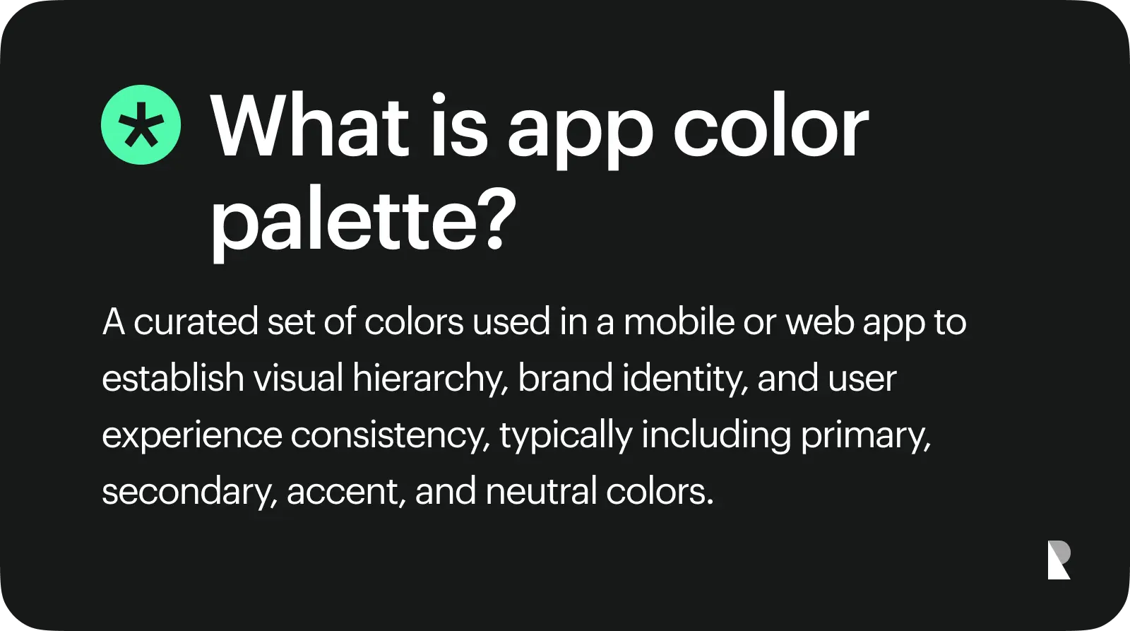 What is app color palette?