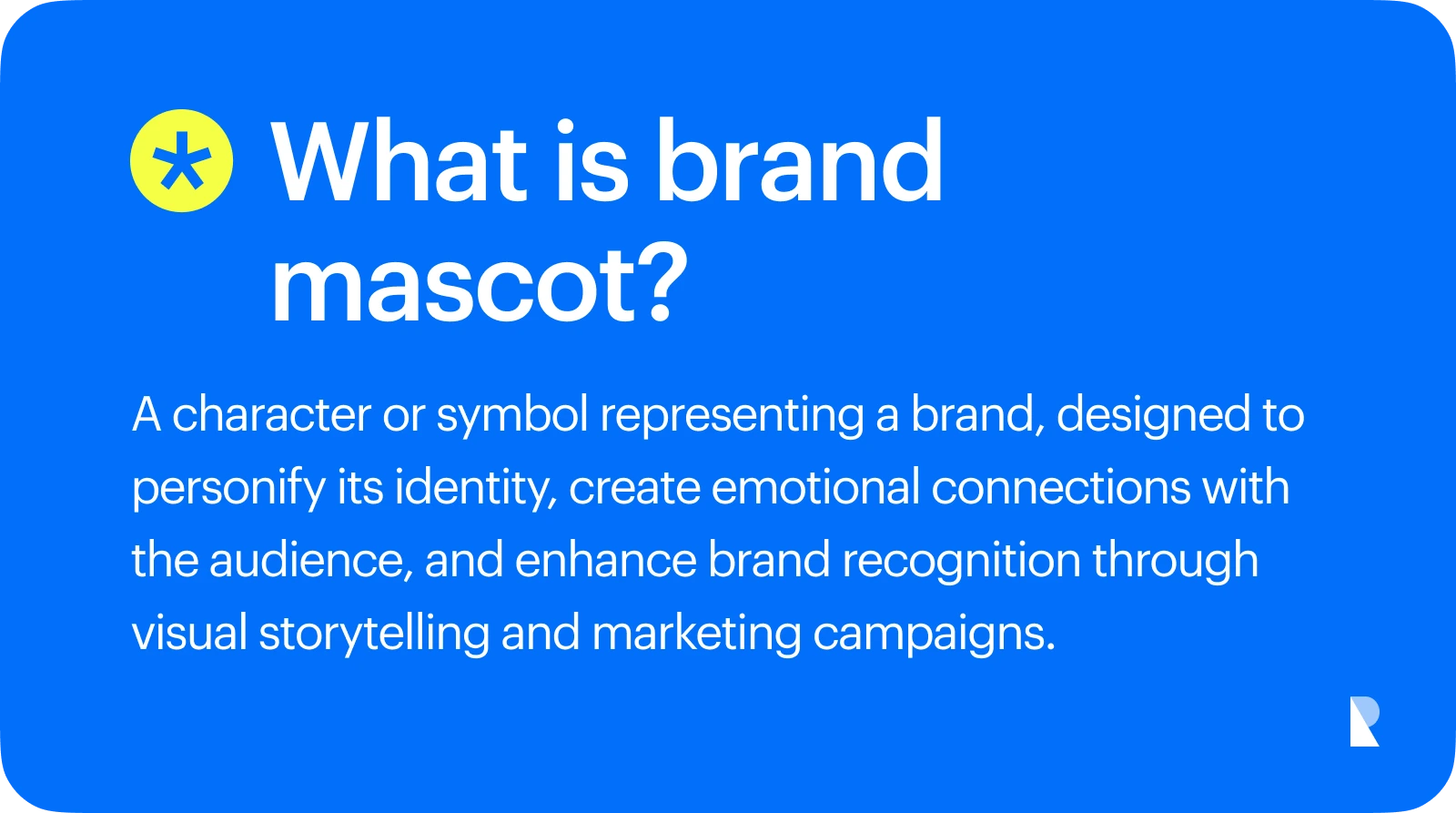 What is brand mascot?