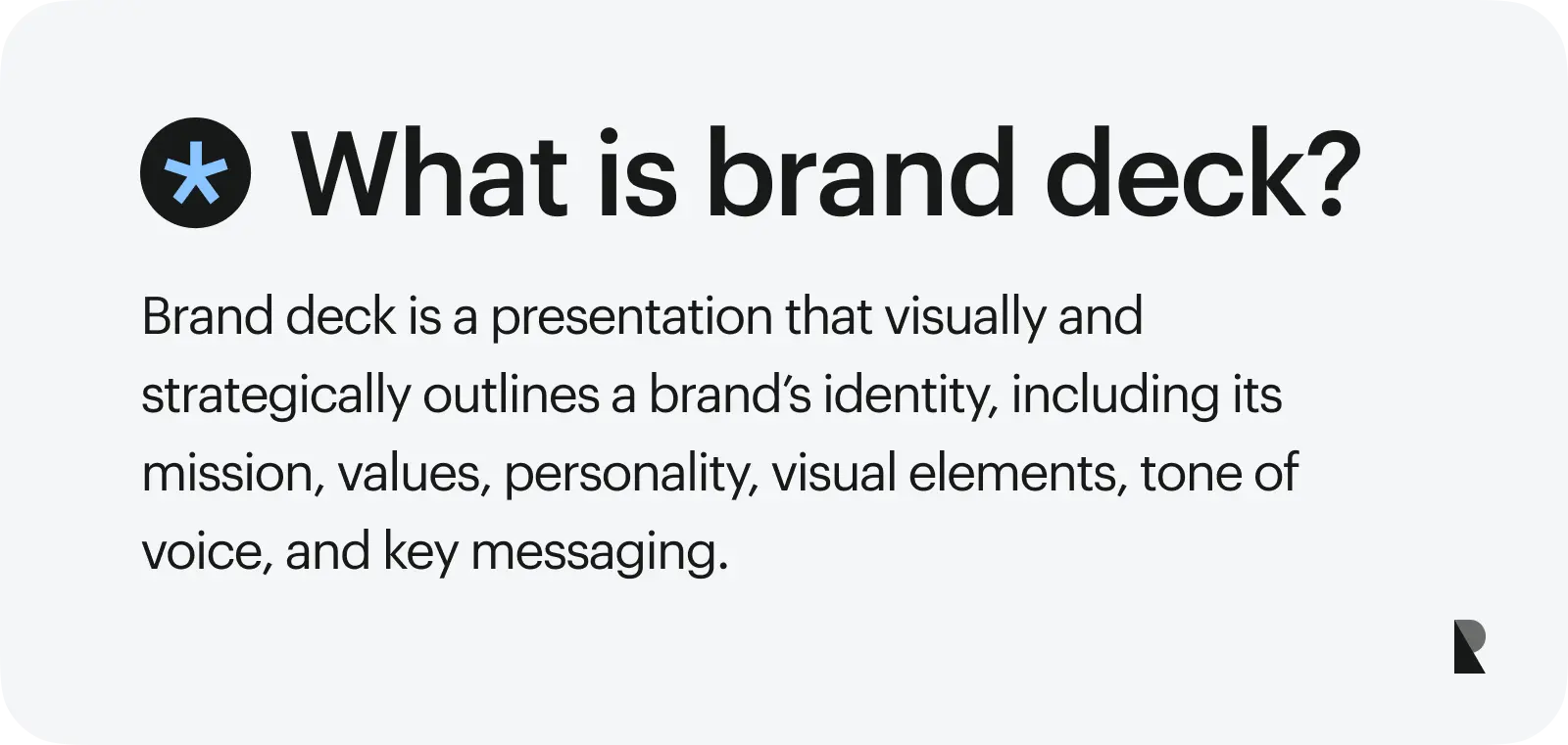 what is brand deck?